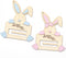 Set of 2 Easter Bunny Money Holders for Cash Gifts, Basket Stuffers