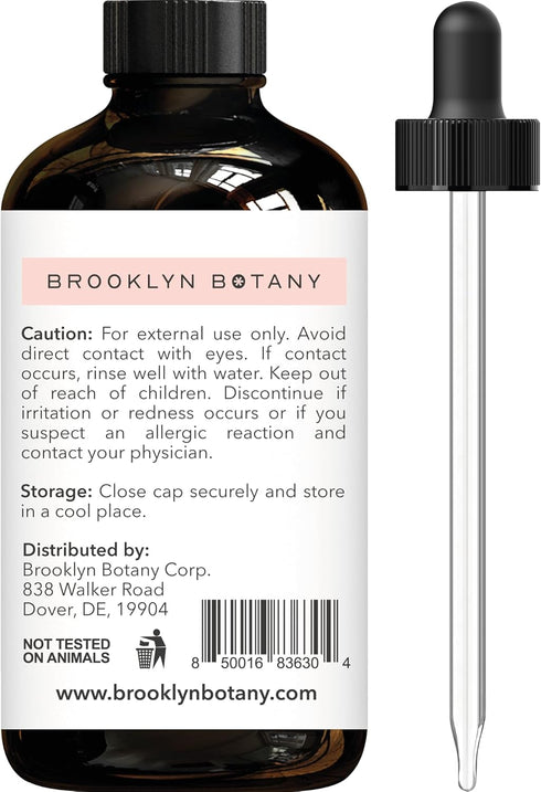 Brooklyn Botany Lavender Essential Oil - 4 Fl Oz | 100% Pure and Natural, Premium Grade with Dropper for Aromatherapy