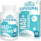 Liposomal NAD+ Supplement 1000 mg | Highest NAD Potency | Max Absorption Pure NAD Supplement for Energy, DNA Repair,
