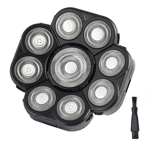 Men's Electric Shavers Replacement Heads, Upgraded 9 Blades Head Replaceable Floating Waterproof Electric Razor