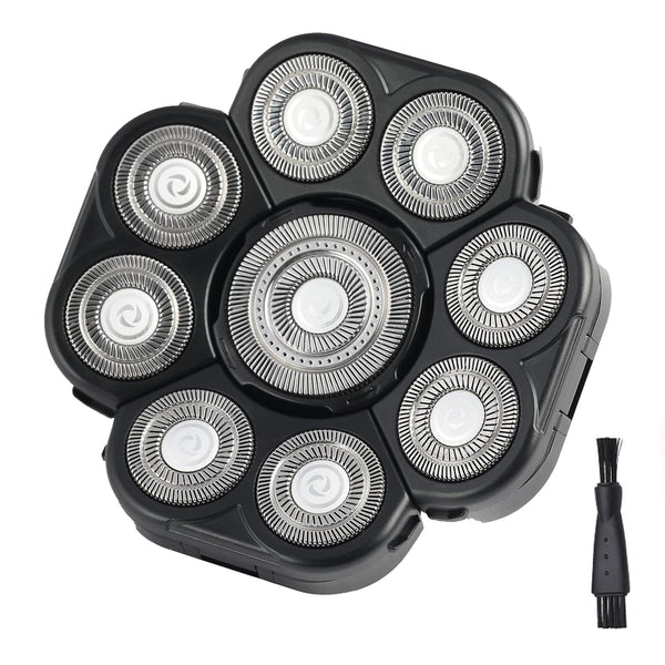 Men's Electric Shavers Replacement Heads, Upgraded 9 Blades Head Replaceable Floating Waterproof Electric Razor