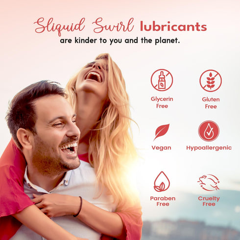 Pack 4.2 Oz (3 Set) Sliquid Swirl Flavored Lube Variety - Cherry Vanilla, Green Apple Tart, and Pink Lemonade