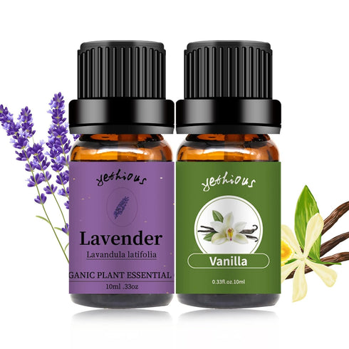yethious Vanilla Essential Oil for Diffuser Organic Vanilla Lavender Essential Oil Set