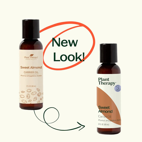 Plant Therapy Sweet Almond Oil, Natural Moisturizer for Skin, Hair, Body, 4 oz
