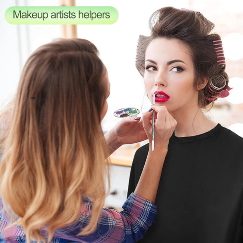 4 Pieces Makeup Artist Tools, Professional Cosmetic Brush Bag with Belt Strap and Clear Foundation Mixing Tray
