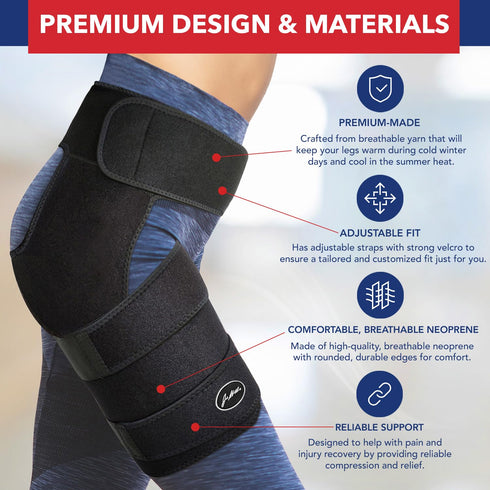 Doctor Developed Hip Brace for Men & Women, Strengthening & Stabilizing Compression Wrap for Sciatica Pain Relief,