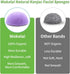 Konjac Facial Sponges for Cleansing and Exfoliating, Natural Cleaning Puff Scrubber for Face and Body