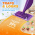 Reusable Mop Pads for Swiffer WetJet Mop, MyKEEPOW Microfiber Wet Jet Refills, 6 Pack, Purple (Mop Not Included)