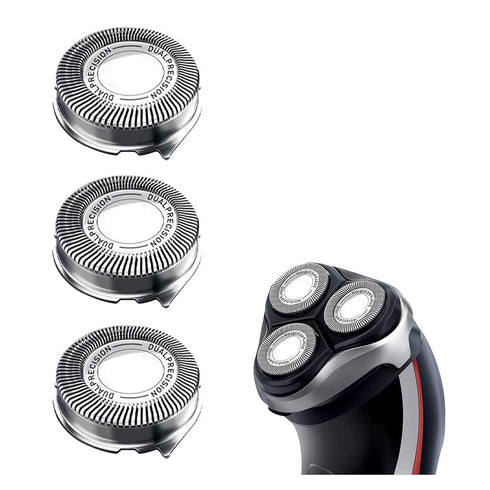 HQ8 Replacement Heads Compatible with Philips Electric Shavers, 3-Pack Razor Blades Fit Aquatec HQ8 Series Shaving Head