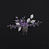 YERTTER Wedding Crystal Leaf Bridal Hair Comb Clip, Pearl Wedding Hair Accessories for Bride, Bridesmaid, Flower Girls