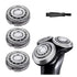 SH60/72 Replacement Heads for Philips Series 6000 Razor Shavers, Compatible with Norelco Models S6810/82, S6850/85