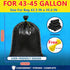 LONGOMA 45 70 Count 2.0 36x 44 Commercial, Gallon Trash Bags, Heavy Duty Garbage Bags, Mil Extra Thick Trash Can Liners