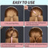 Teenitor 4pcs Pony Hair Tail Tools - Hair Loop Styling Tool for Women and Girls, Light Blue/Pink
