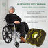 Bacaby 30D Ergonomic Wheelchair Seat Cushion, High-Density Foam Coccyx Support, Non-Slip Pressure Relief Cushion