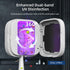 UV Toothbrush Sanitizer Holder, Portable Cleaner Case with Magnetic Holder, Rechargeable for Home & Travel