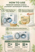 NebHop 40 (80 Eco Friendly Laundry Detergent Sheets Biodegradable Detergent Strips, Fresh Linen Scent, Hypoallergenic