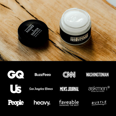 RUGGED & DAPPER Premium Men's Eye Cream | Age Defense for Dark Circles, Wrinkles & Puffy Eyes | Unscented with