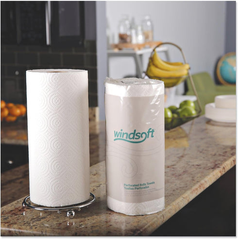 Windsoft 1220-85RL Perforated Paper Towel Roll - 11x8 4/5, White, 85 Sheets (1 Roll)