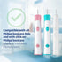 Kids Toothbrush Heads Compatible with Philips Sonicare, Replacement Heads for Ages 7 to 10 - Pink (8 Pack)