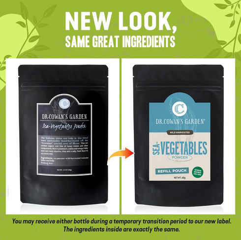 Dr. Cowan’s Garden Sea Vegetable - Pure Wild Harvested Atlantic Seaweed & Kelp Powder, Healthy Supplement