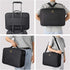 MONSTINA 3 Layers Large Capacity Makeup Case, 16.5'' Cosmetic Organizer Brush Bag for Makeup Artists