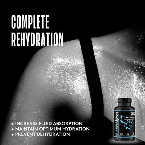Complete Electrolyte Supplement with High Bioavailability and Cmax Chloride Potassium Magnesium for Endurance Muscle