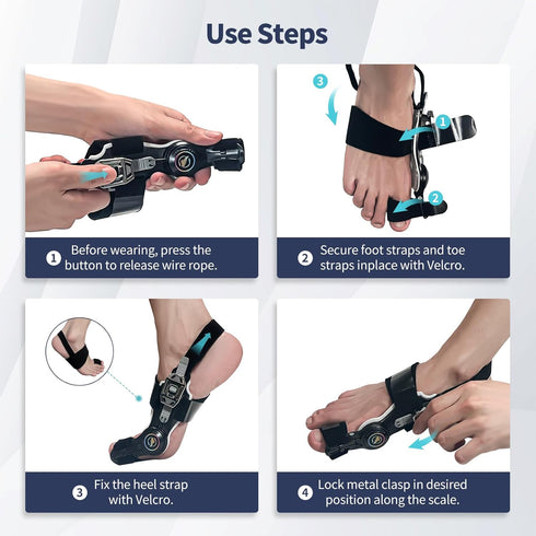 Upgraded Bunion Corrector for Women and Men, Adjustable Non-Slip Big Toe Straightener for Pain Relief