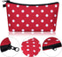 6 Pieces Waterproof Makeup Bag, Zipper Travel Packing Pouch, Small Cosmetic Accessory Organizer for Women and Men
