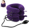Neck Stretcher, Adjustable Cervical Traction Device for Neck Pain Relief, Inflatable Neck Brace for Home Use (Purple)