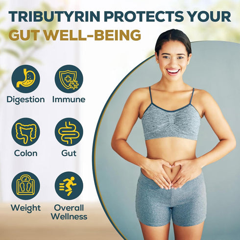 Quorinthiumax Immune 800mg 90 Tributyrin Supplement for Gut & | High Bioavailability with Microencapsulated Probiotics
