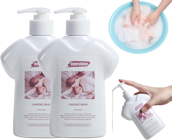 Lingerie Detergent, Double Concentrated, Lady Scented, 10.14 Fl Oz (2, Vanilla) - Delicate Underwear Cleaning Liquid