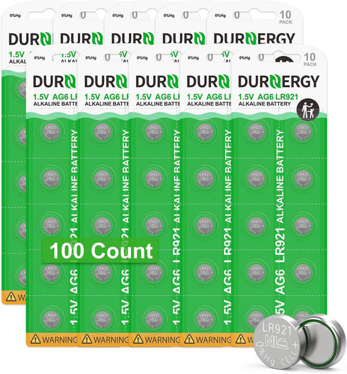 SR920SW Watch Battery, 100 Pack 370/371 Alkaline Button Cell Battery
