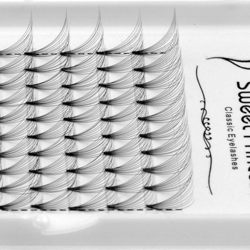 12 Rows, 120pcs 10D Premade Volume Fans Eyelashes Extensions, 0.07mm D Curl Black Soft Individual Lashes (12MM)
