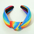 Rainbow Headband for Women, LGBTQ Heart Flag Pride Headbands, Rainbow Stripe Wide Top Knot Hair Accessories