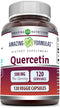 Amazing Formulas Quercetin 500mg, 120 Veggie Capsules - Non-GMO & Gluten Free for Overall Health