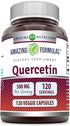 Amazing Formulas Quercetin 500mg, 120 Veggie Capsules - Non-GMO & Gluten Free for Overall Health