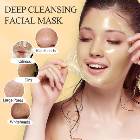 SHVYOG Vitamin C Peel Off Face Mask, Deep Cleansing Exfoliating Mask for Blackheads and Large Pores