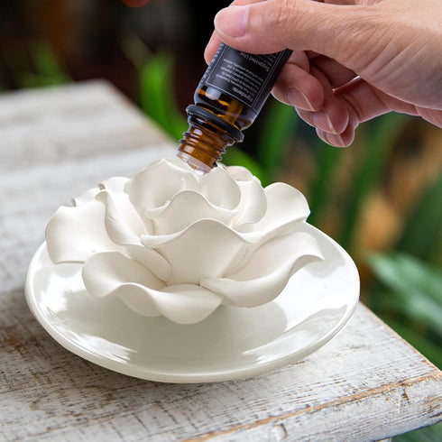 Passive Diffuser for Essential Oil-Ceramic Diffuser Non Electric Oil Diffusers for Small Mini Room, Desk Decorative