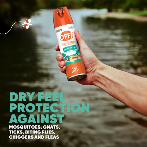 OFF! Family Care Insect & Mosquito Repellent, Bug Spray with 15% DEET, Protects Against Mosquitoes, 4 Oz, 2 Count