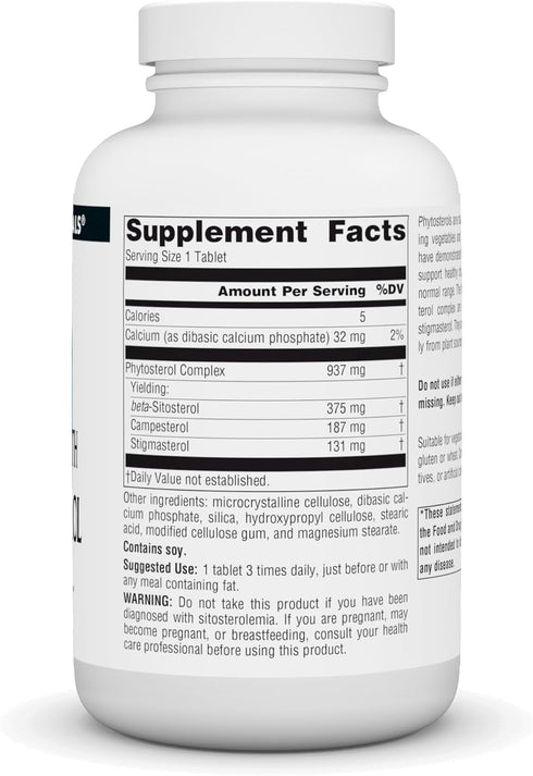 Source Naturals Mega Strength Beta Sitosterol 375mg - 120 Tablets