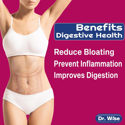 Dr. Wise Probiotics for Women - 50 Billion CFU - Probiotics for Digestive Health, Vaginal Probiotics, Urinary & Gut Health, Acidophilus, Reuteri, Womens Probiotic. Made in USA, 60 Count.