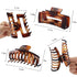 laxizar 8 Pack Claw Clip Hair Clips, 4.3 Inch Rectangular Hair Clips for Women and Girls
