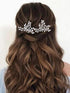 Unicra Wedding Crystal Flower Hair Pins, Decorative Wedding Bridal Hair Accessories for Brides, Pack of 2 (B-Gold)