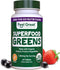 Feel Great Vitamins Super Greens Tablets, Organic Supplement with Kale, 60 Tablets
