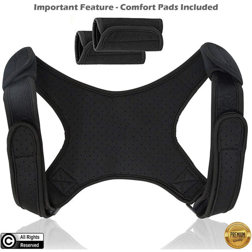 POAGL Posture Corrector for Men, Adjustable Upper Back Brace for Neck, Back and Shoulder Pain Relief