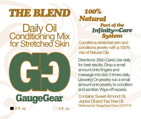 The Blend (2 oz) | Daily Oil Conditioning Mix for Pierced Skin | 100% Natural Aftercare with Jojoba Oil