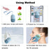 Ice Face Roller - Reusable Silicone Mold for Facial Massage - Light Blue Striped Skin Care Tool