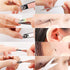 Manicure Set - Travel Mini Nail Clippers Kit with 10pcs Stainless Steel Grooming Tools (Pink)