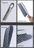 Tian Chen Hand Broom - 14 Inch Large Counter Duster with Stiff Plastic Bristle Brush for Home and Shop (Gray)