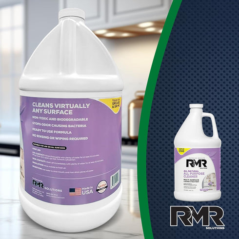 RMR All Natural All-Purpose Cleaner - Non-Toxic, Rinse-Free Multipurpose Cleaning Supplies, 1 Gallon Bottle